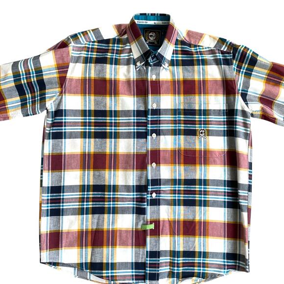 Vnt Cinch Miller Style Western Button Down Shirt Sz S Multi Plaid Long Sleeve - Picture 4 of 8